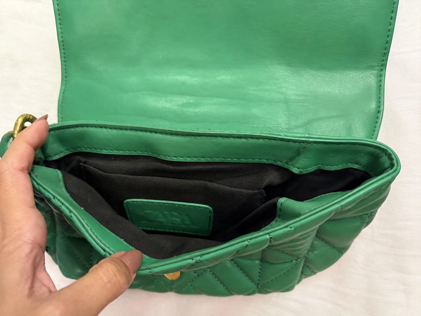Bolsa verde ZARA — foto 2