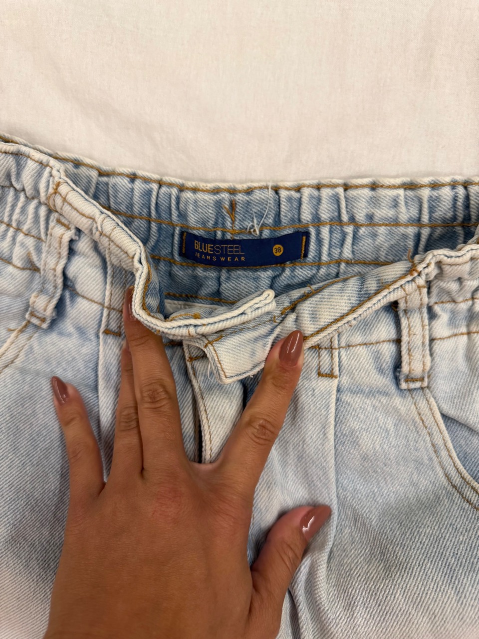 Short jeans azul-claro Blue Steel — foto 3