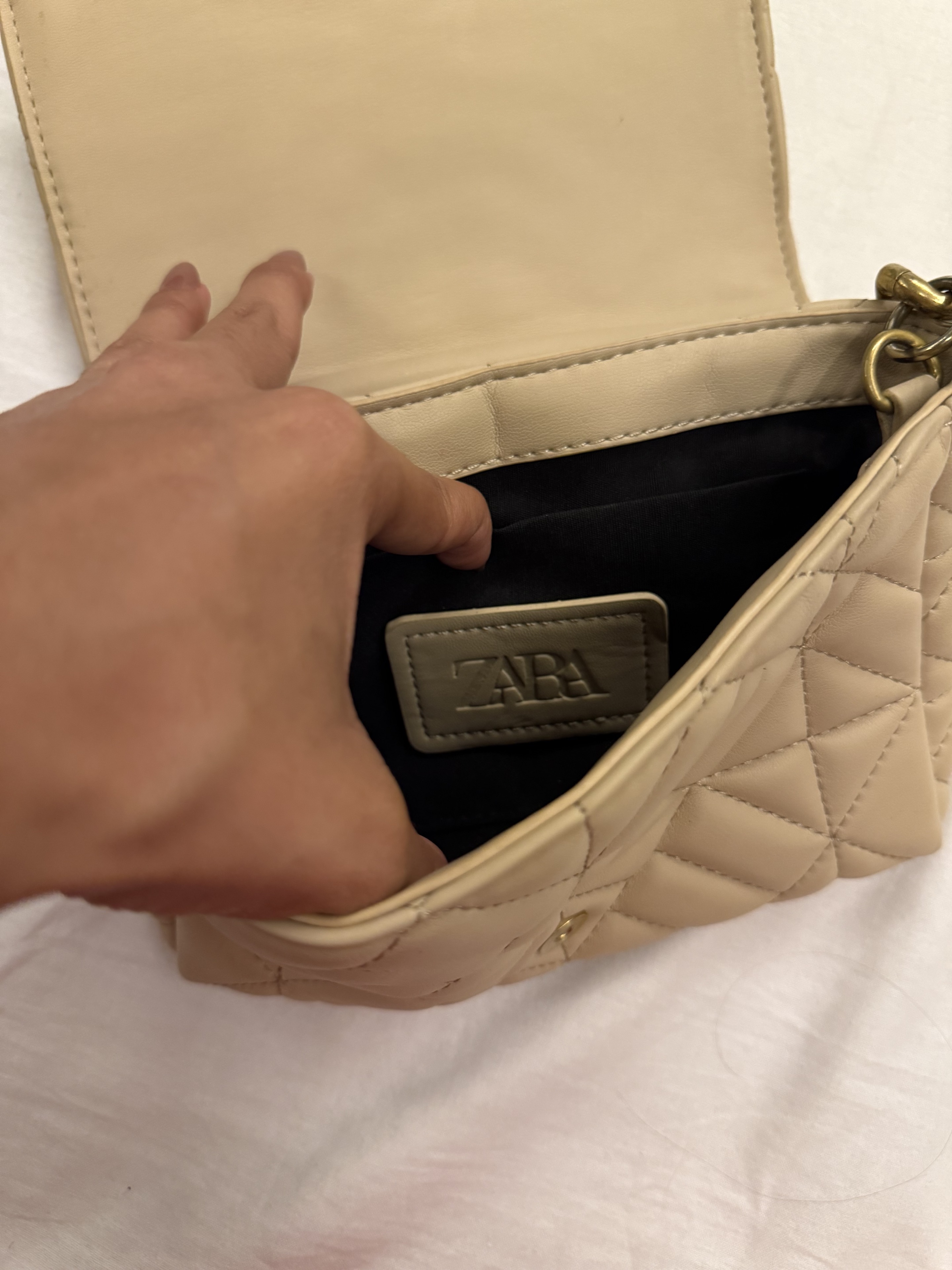 Bolsa bege ZARA — foto 1