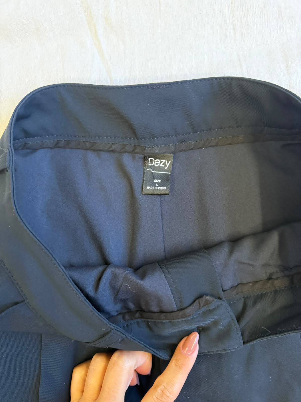 Short alfaiataria azul marinho Dazy — foto 3