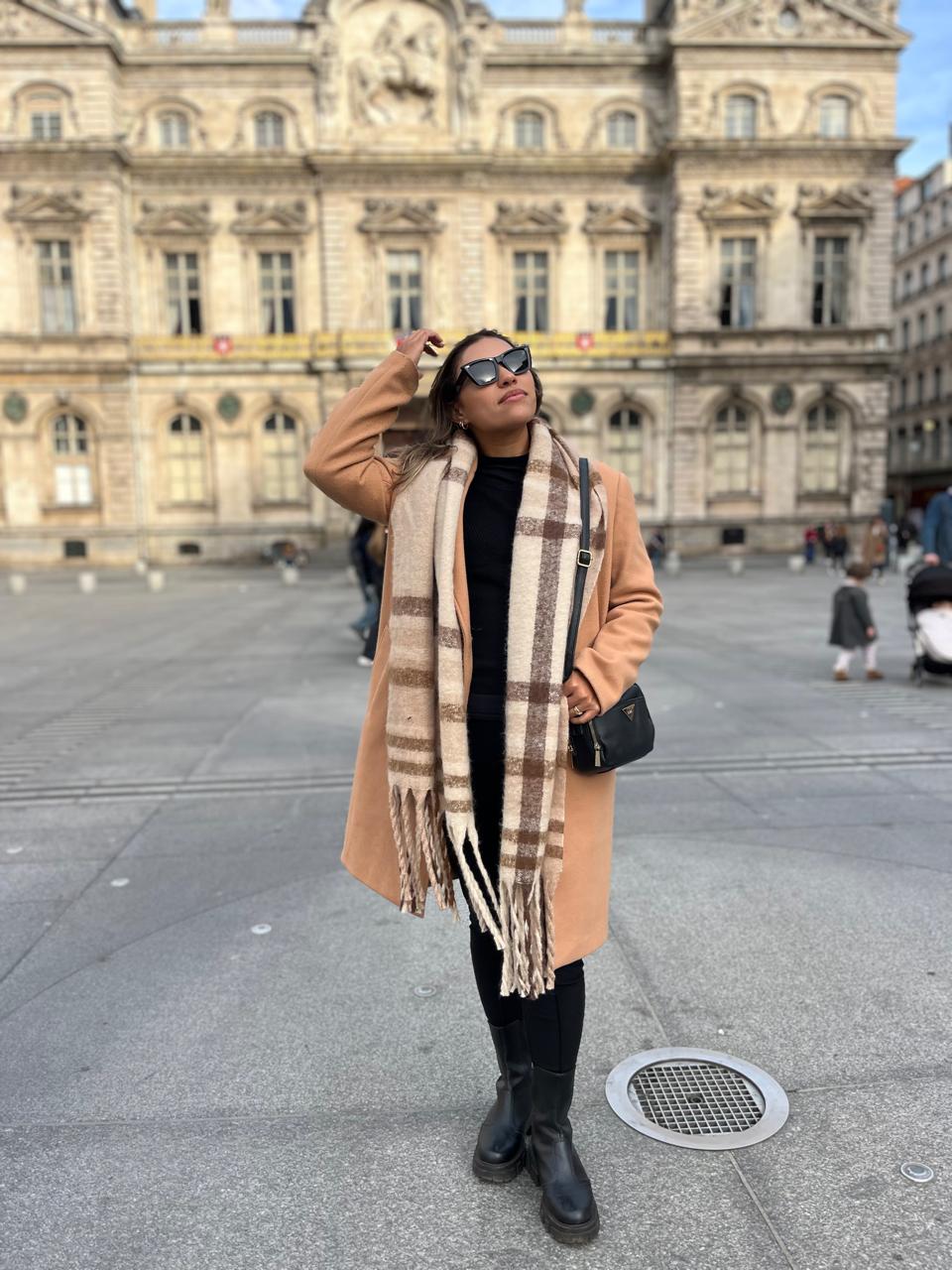 Sobretudo bege C&A Mindse7 lã batida — foto 3